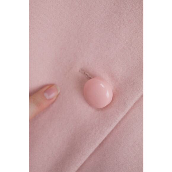 Kut from the Kloth‎ Pink Wool Blend Peacoat Single Breasted Coat Size Medium - Picture 5 of 10